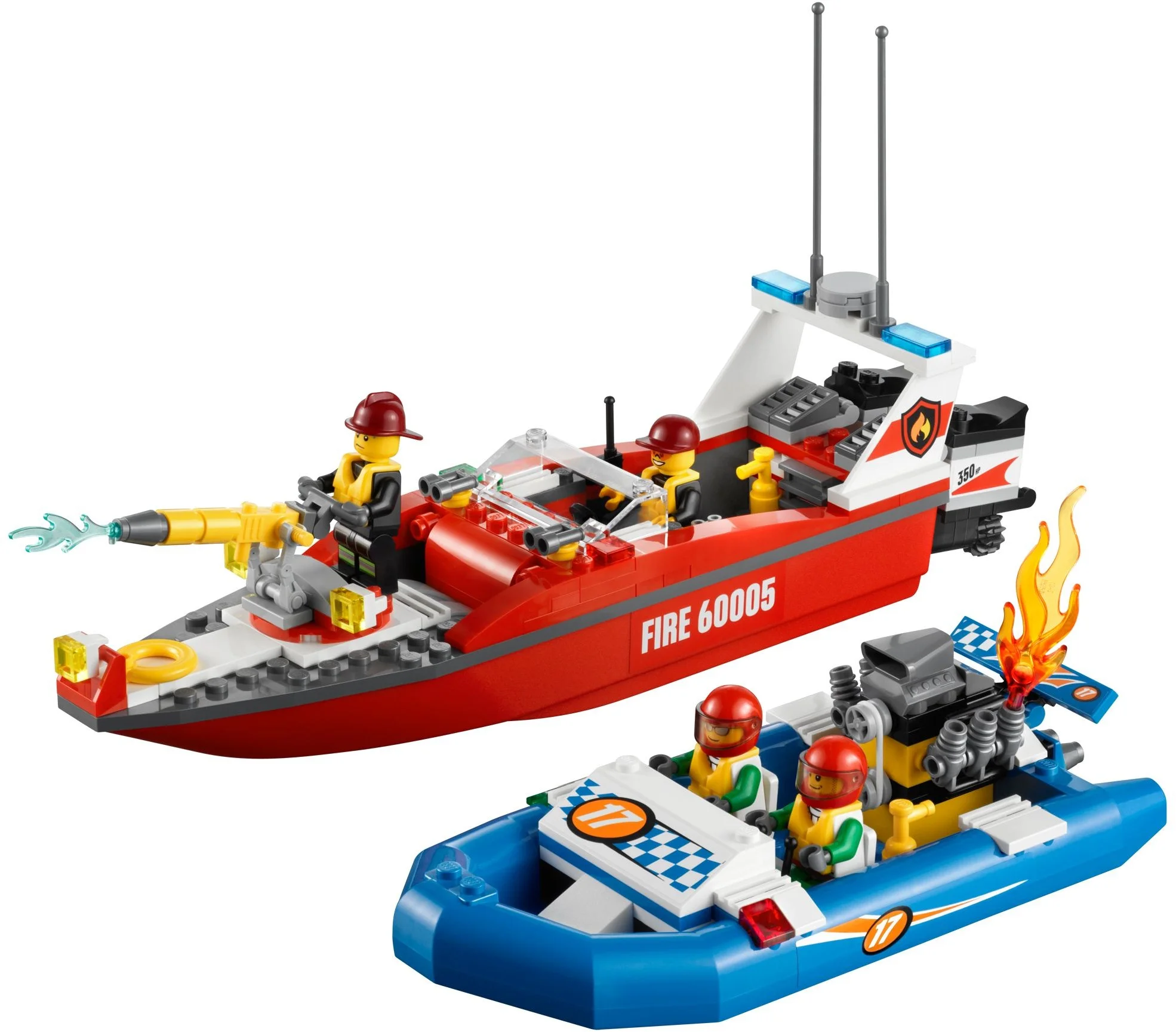 LEGO® 60005 Łódź strażacka Nowe - zdjęcie 5