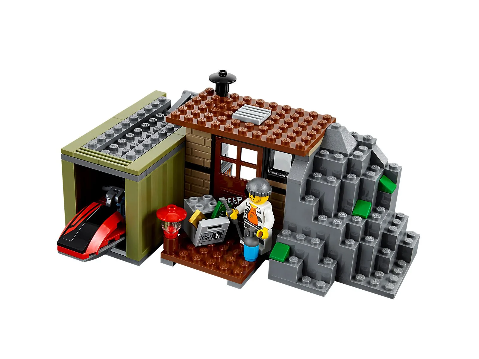 LEGO® 60131 City Wyspa Rabusiów Helikopter Skuter Wodny Pilot Policja Sejf - zdjęcie 5