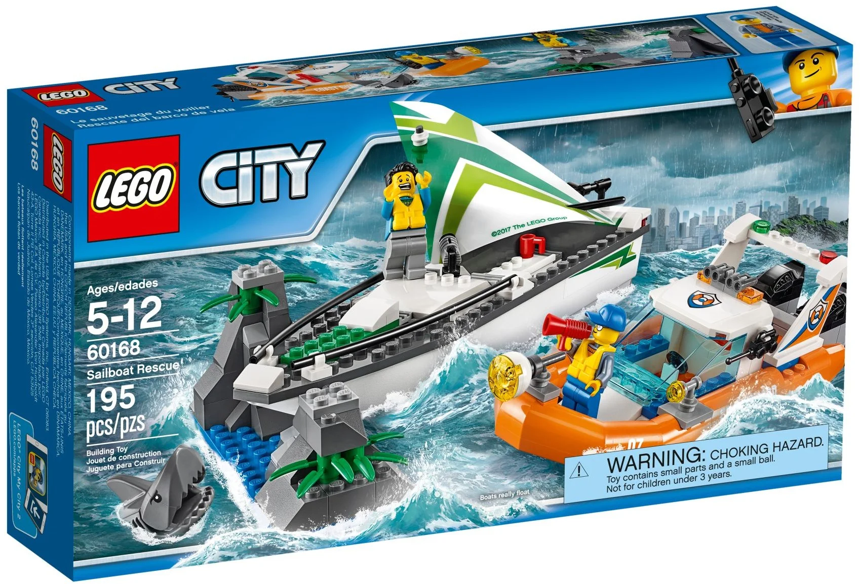 LEGO® 60168 ### Lego City Sailboat Rescue Straż Statek Żaglówka rozklejenie