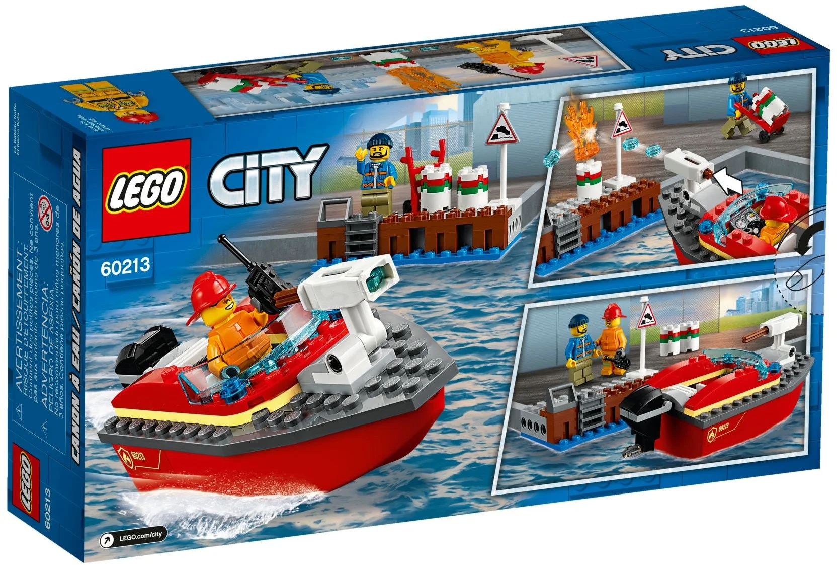 LEGO® 60213 City Pożar w Dokach Łódź Strażacka - zdjęcie 6
