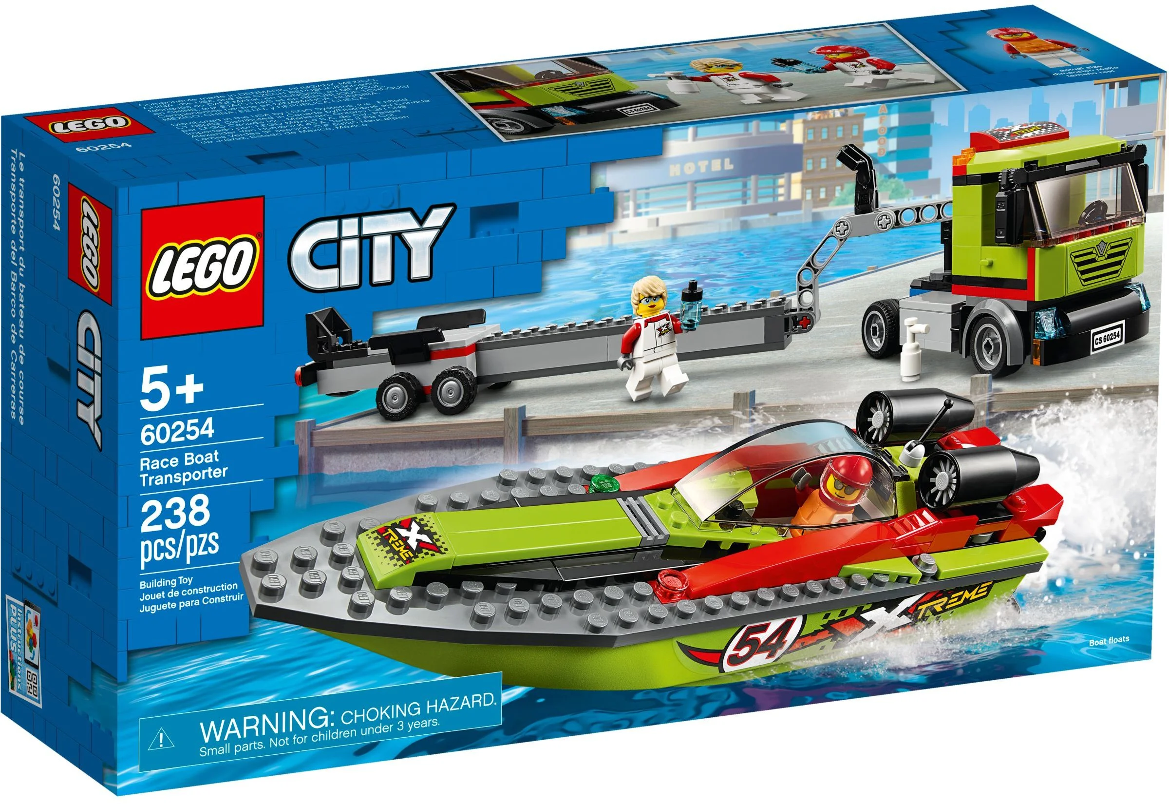 LEGO® 60254 Transporter łodzi wyścigowej - zdjęcie 2