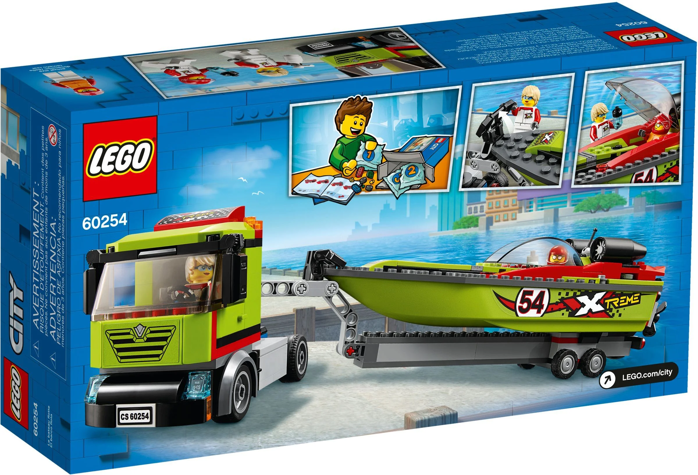 LEGO® 60254 Transporter łodzi wyścigowej - zdjęcie 5