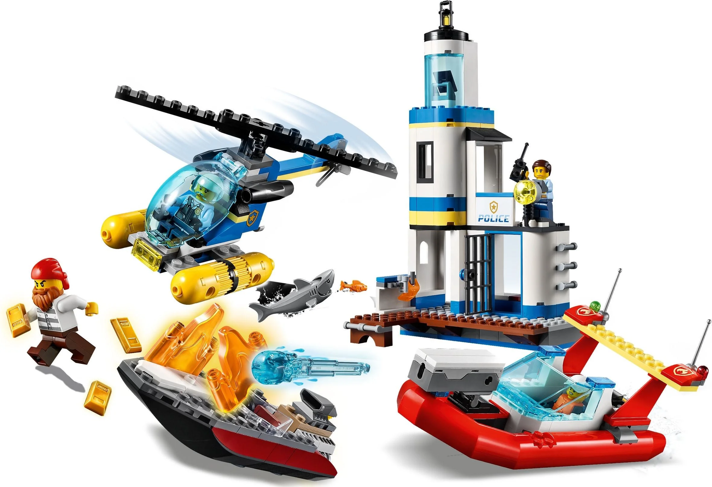 LEGO® 60308 Akcja nadmorskiej policji i strażaków - zdjęcie 5