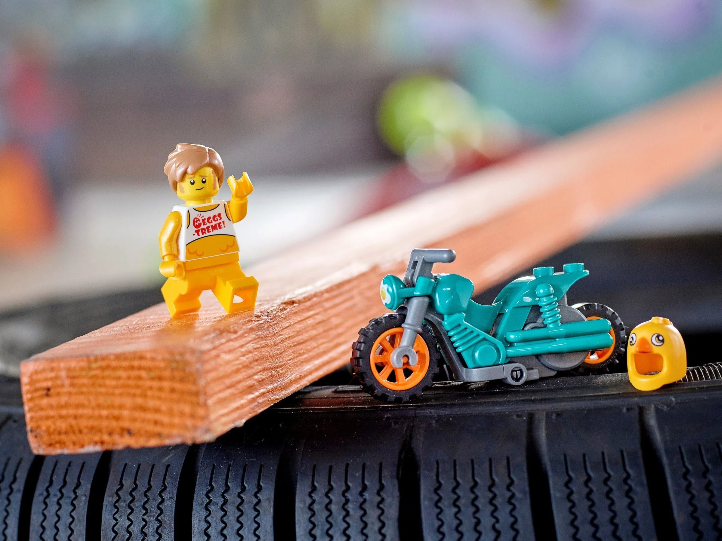 LEGO® 60310 Stuntz Motocykl Kaskaderski Clemmons Kurczak, Nowy - zdjęcie 7