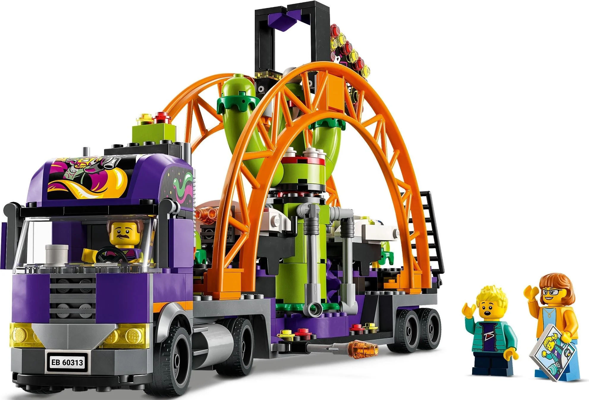 LEGO® 60313 Klocki Lego City Ciężarówka Z Kosmiczną Karuzelą - zdjęcie 3
