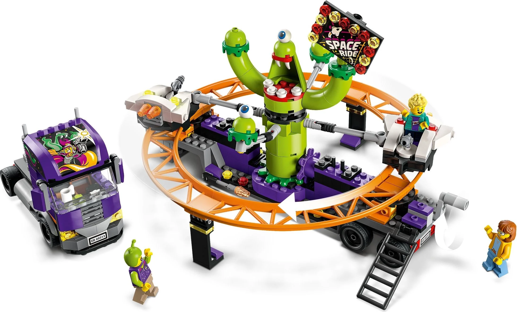 LEGO® 60313 Klocki Lego City Ciężarówka Z Kosmiczną Karuzelą - zdjęcie 7