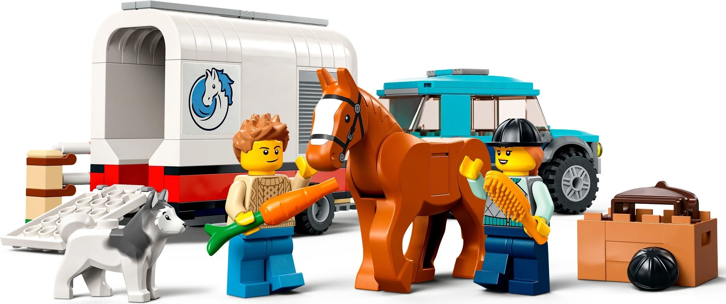 LEGO® 60327 Przyczepa do przewozu koni 2 x brelok Lego - zdjęcie 4