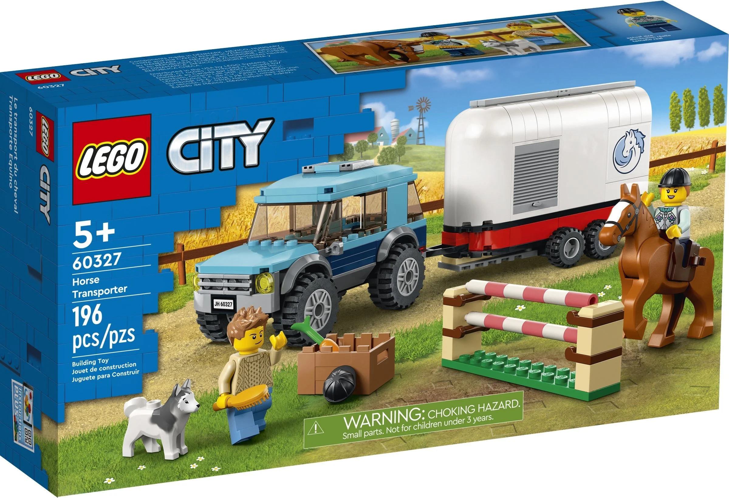 LEGO® 60327 Przyczepa do przewozu koni 2 x brelok Lego - zdjęcie 7