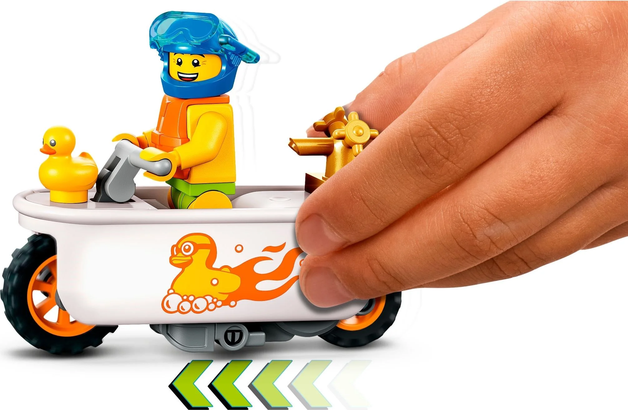 LEGO® 60333 Stuntz Figurka Kostium Nurek I Wanna Motocykl Kaskaderski - zdjęcie 4