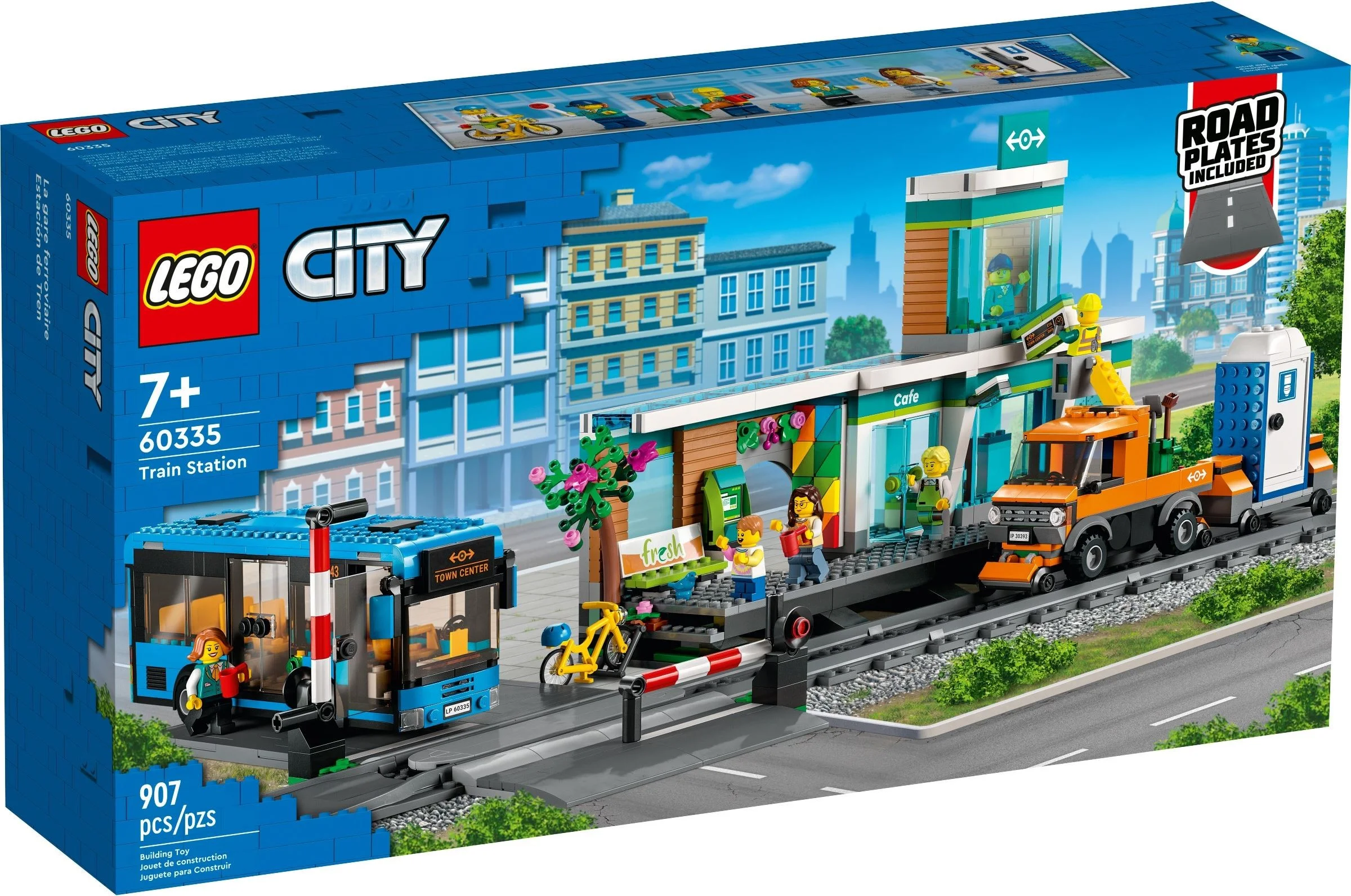 LEGO® 60335 Dworzec kolejowy Przystanek Autobus Pociąg Peron Szlaban - zdjęcie 2