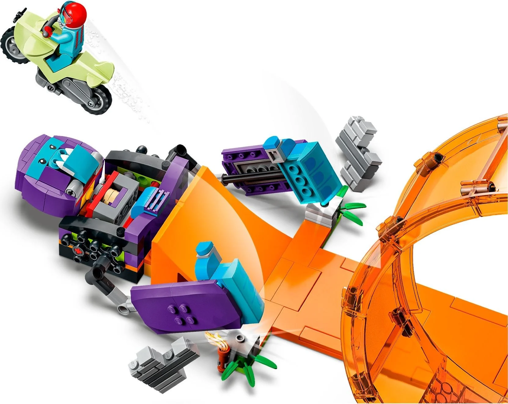 LEGO® 60338 Klocki Lego Kaskaderska pętla i szympans demolka 226 el. od 7 lat - zdjęcie 4