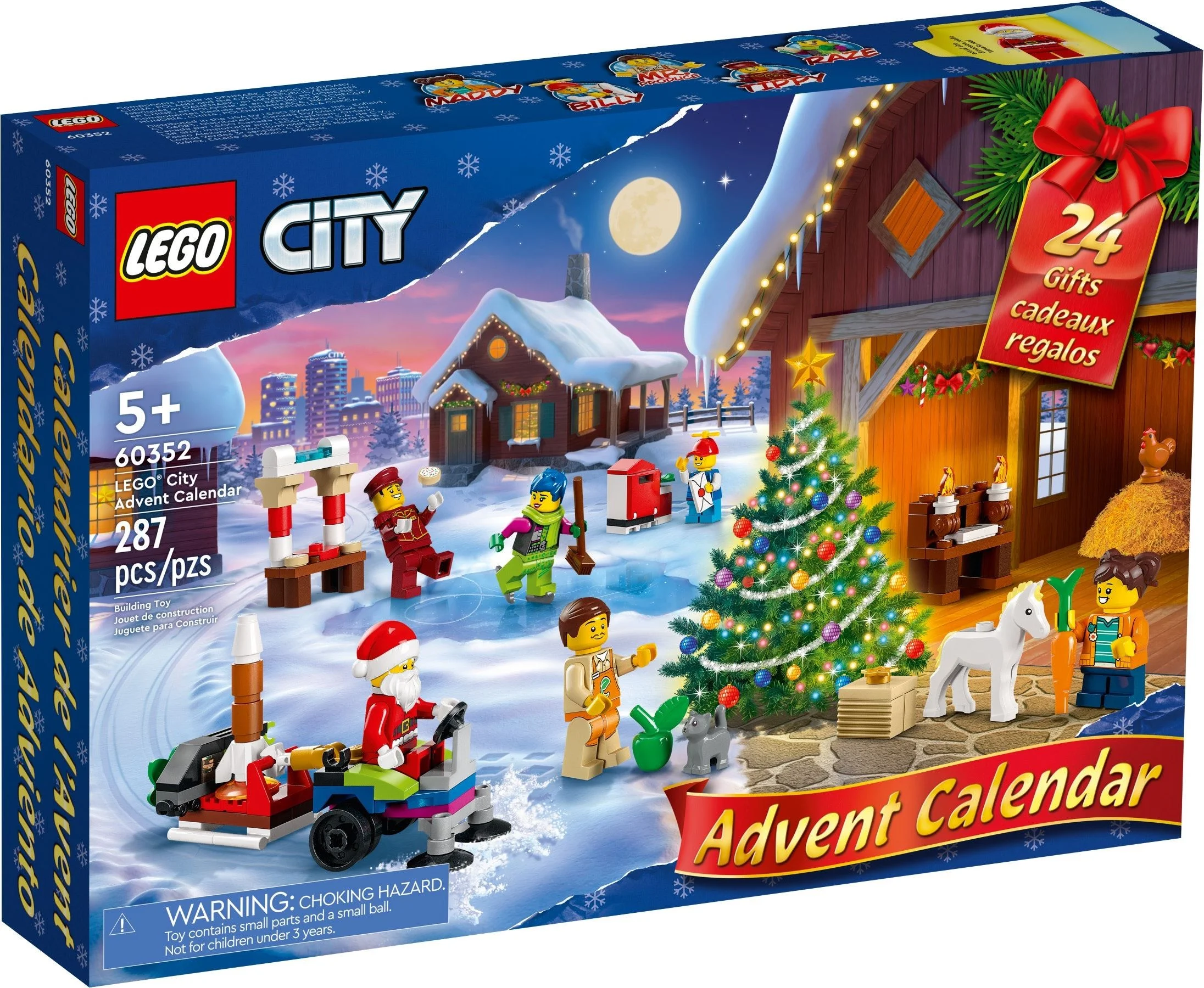 LEGO® 60352 Kalendarz Adwentowy 2025 – 287 el., 5+ Zimowa Zabawa - zdjęcie 2