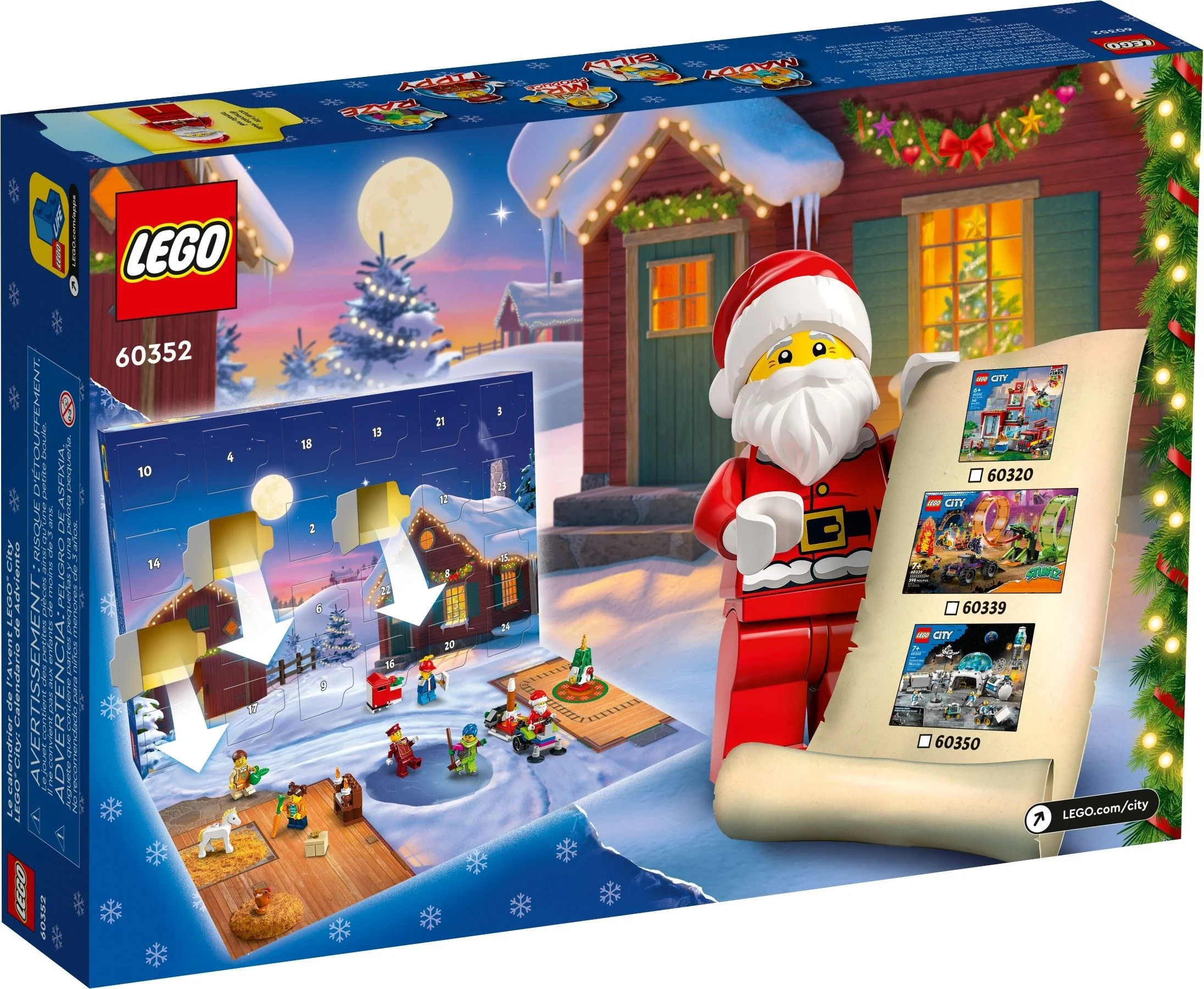 LEGO® 60352 Kalendarz Adwentowy 2025 – 287 el., 5+ Zimowa Zabawa - zdjęcie 5