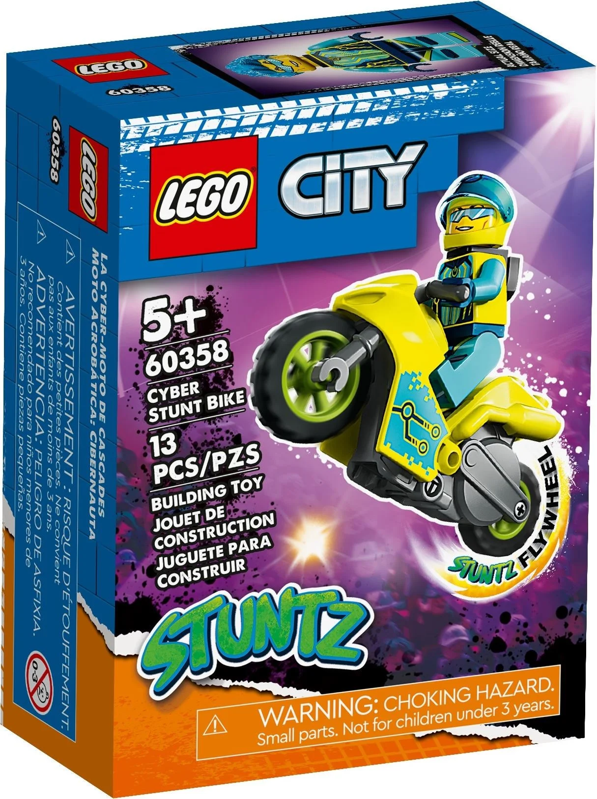 LEGO® 60358 Cybermotocykl Kaskaderski Zestaw Lego - zdjęcie 2
