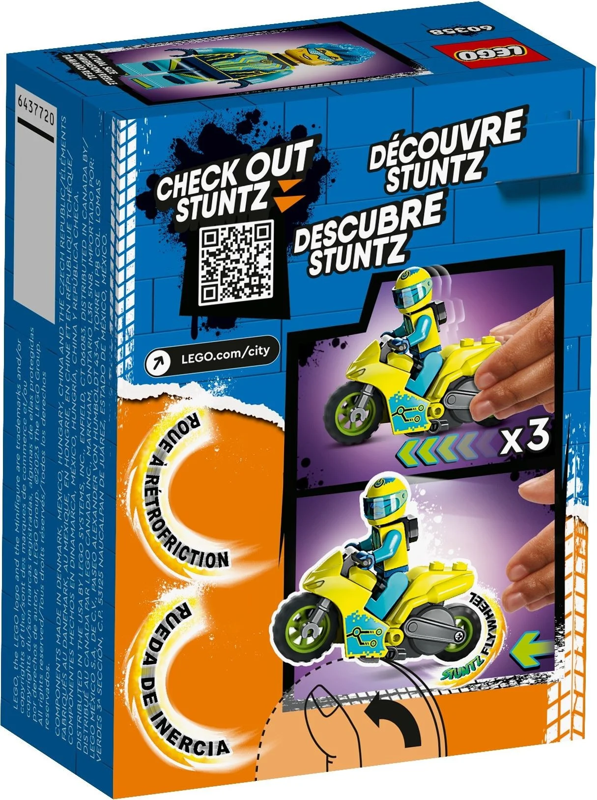 LEGO® 60358 Cybermotocykl Kaskaderski Zestaw Lego - zdjęcie 6