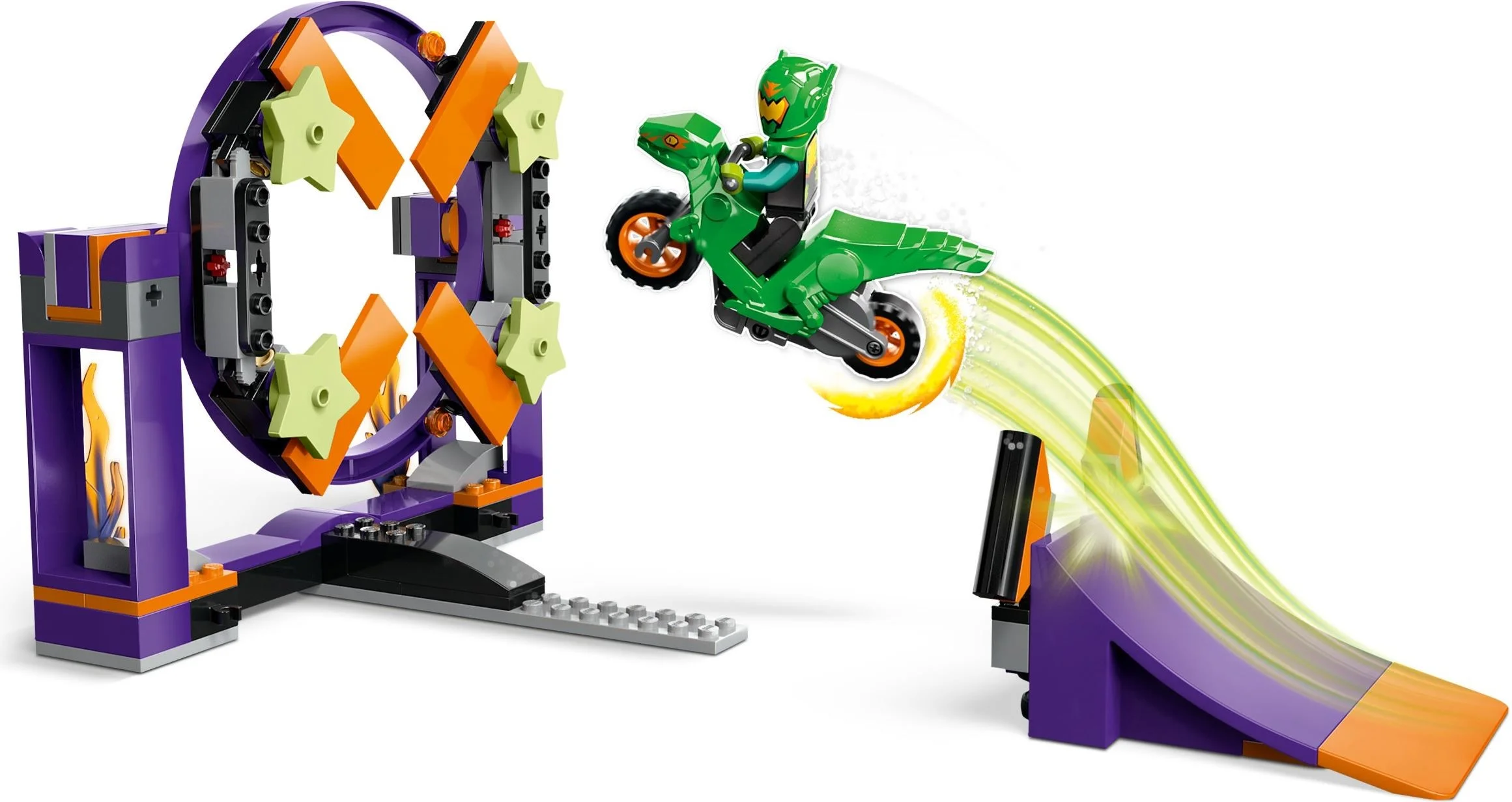 LEGO® 60359 Wyzwanie kaskaderskie rampa z kołem do przeskakiwania - zdjęcie 3