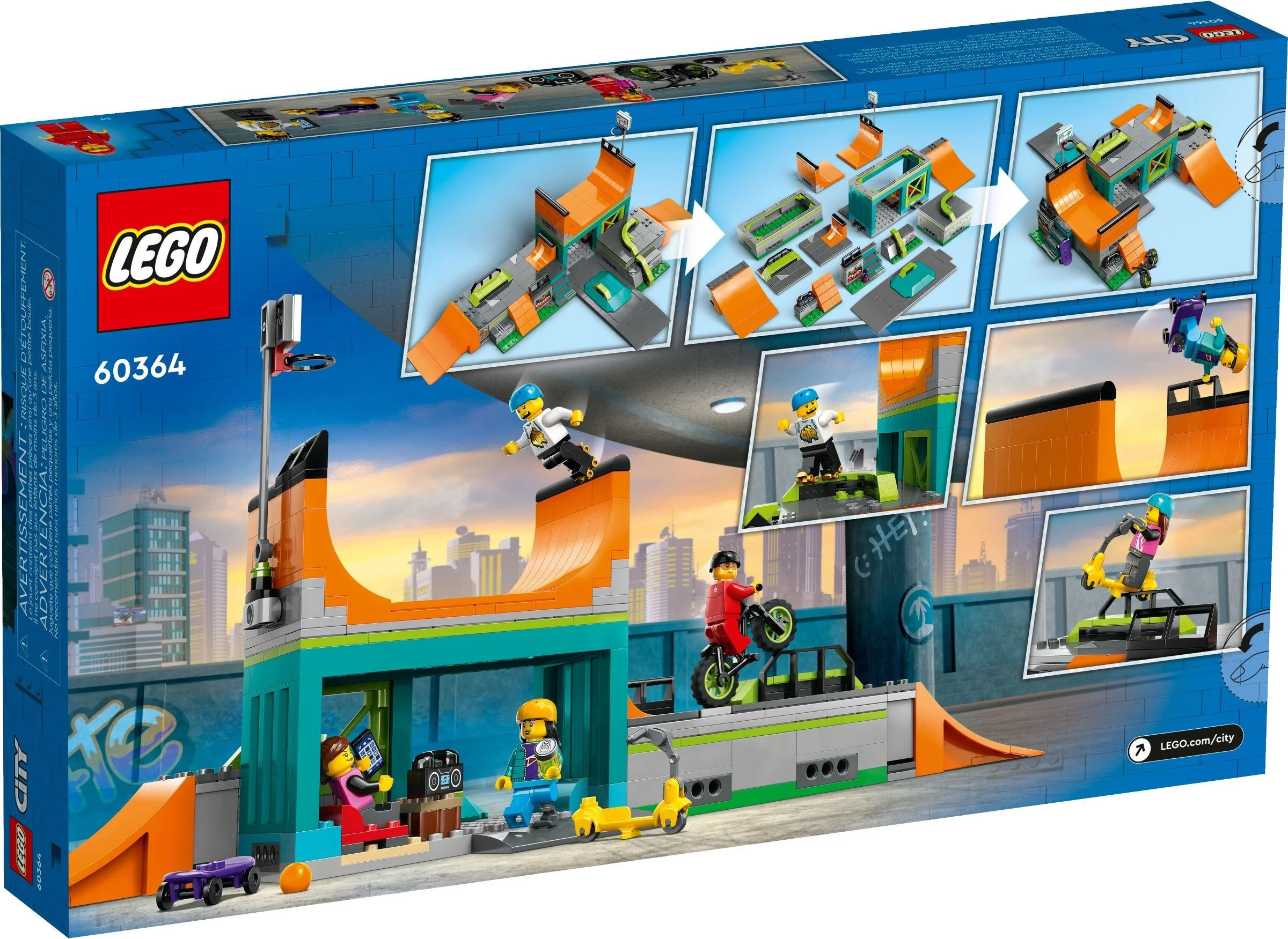 LEGO® 60364 Skatepark Uliczny Rampa Deskorolka Skate - zdjęcie 4