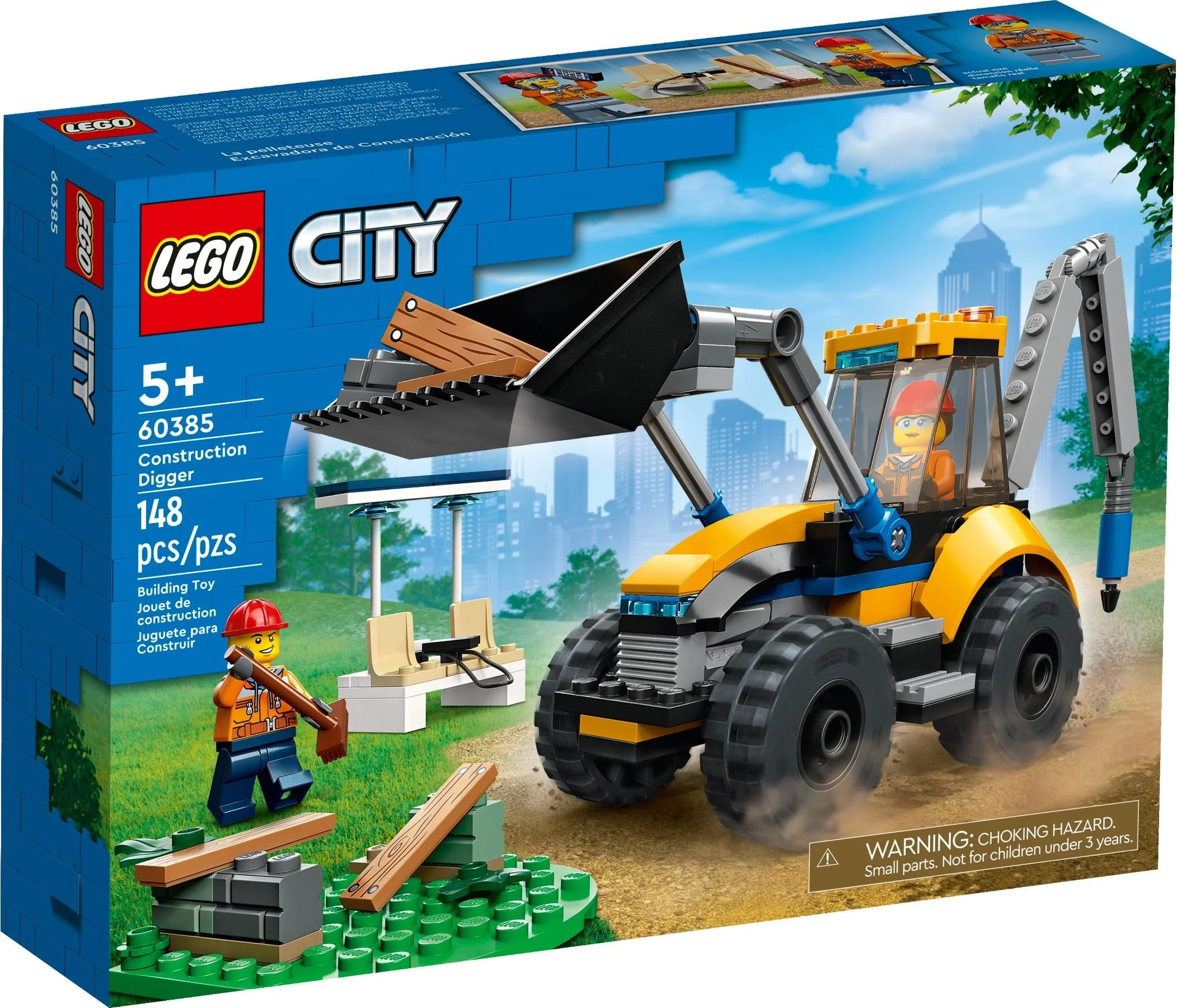 LEGO® 60385 Żółta ładowarka kołowa 60450