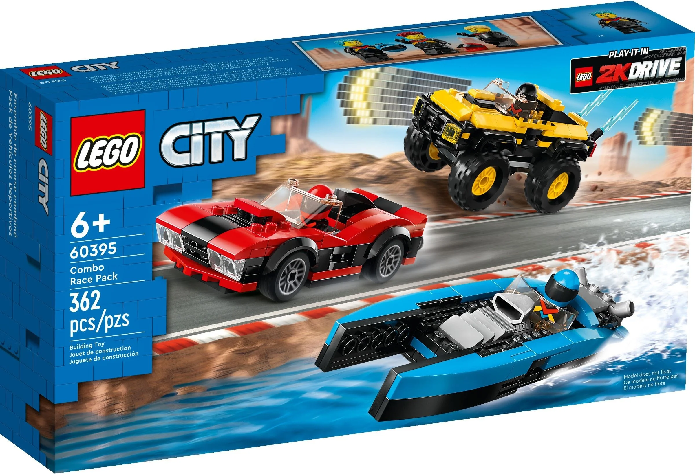Klocki Lego City Wielki zestaw wyścigowy 362 ele Szybko