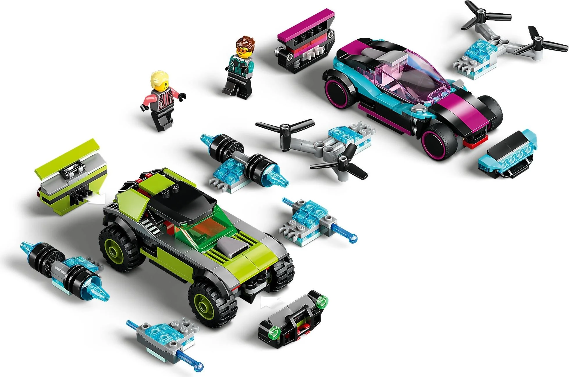 LEGO® 60396 Podrasowane samochody wyścigowe - zdjęcie 4