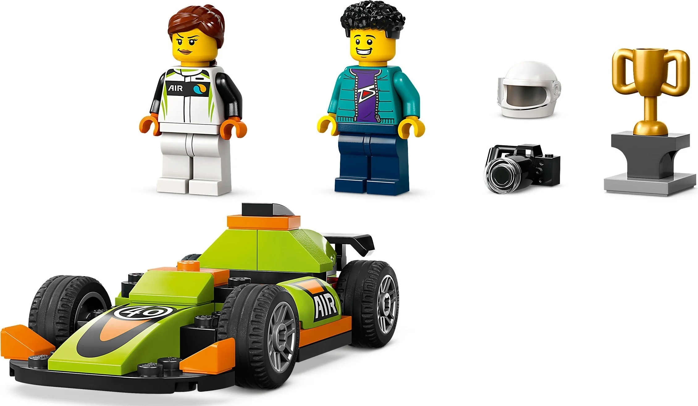 LEGO® 60399 Zielony samochód wyścigowy+ torba papierowa Lego r. S mała - zdjęcie 3