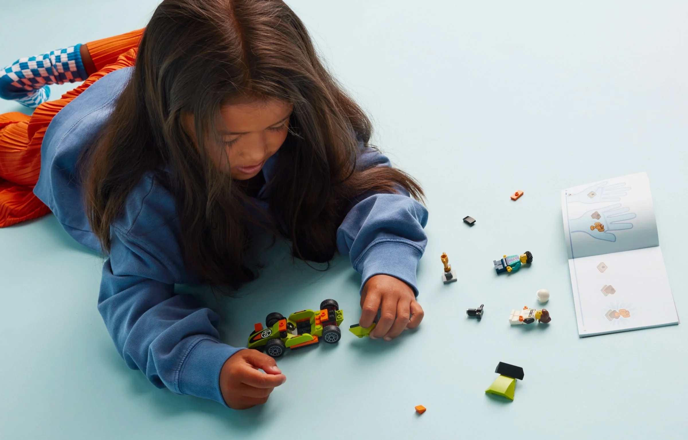 LEGO® 60399 Zielony samochód wyścigowy+ torba papierowa Lego r. S mała - zdjęcie 7