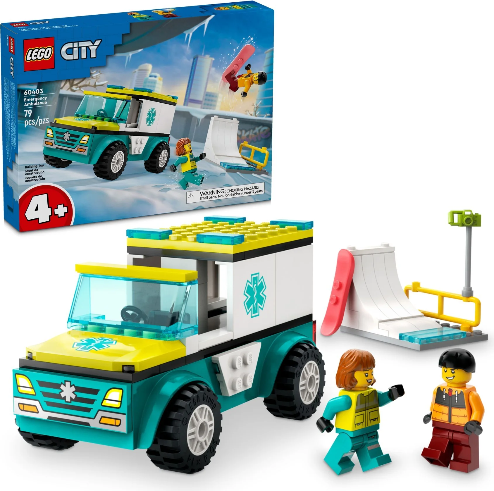 LEGO® 60403 Karetka i snowboardzista