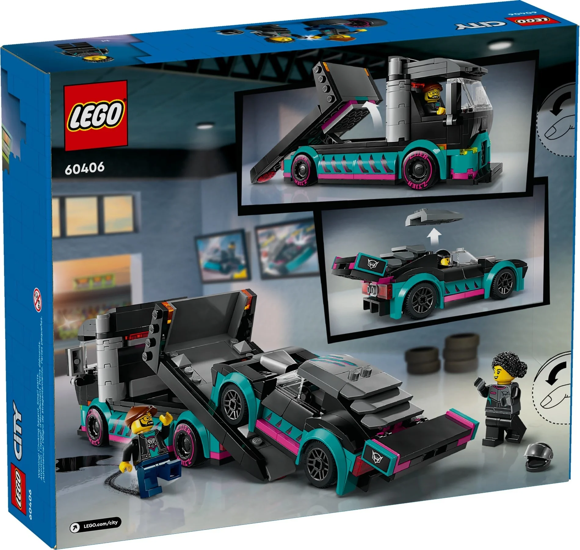 LEGO® 60406 Samochód wyścigowy i laweta - zdjęcie 10