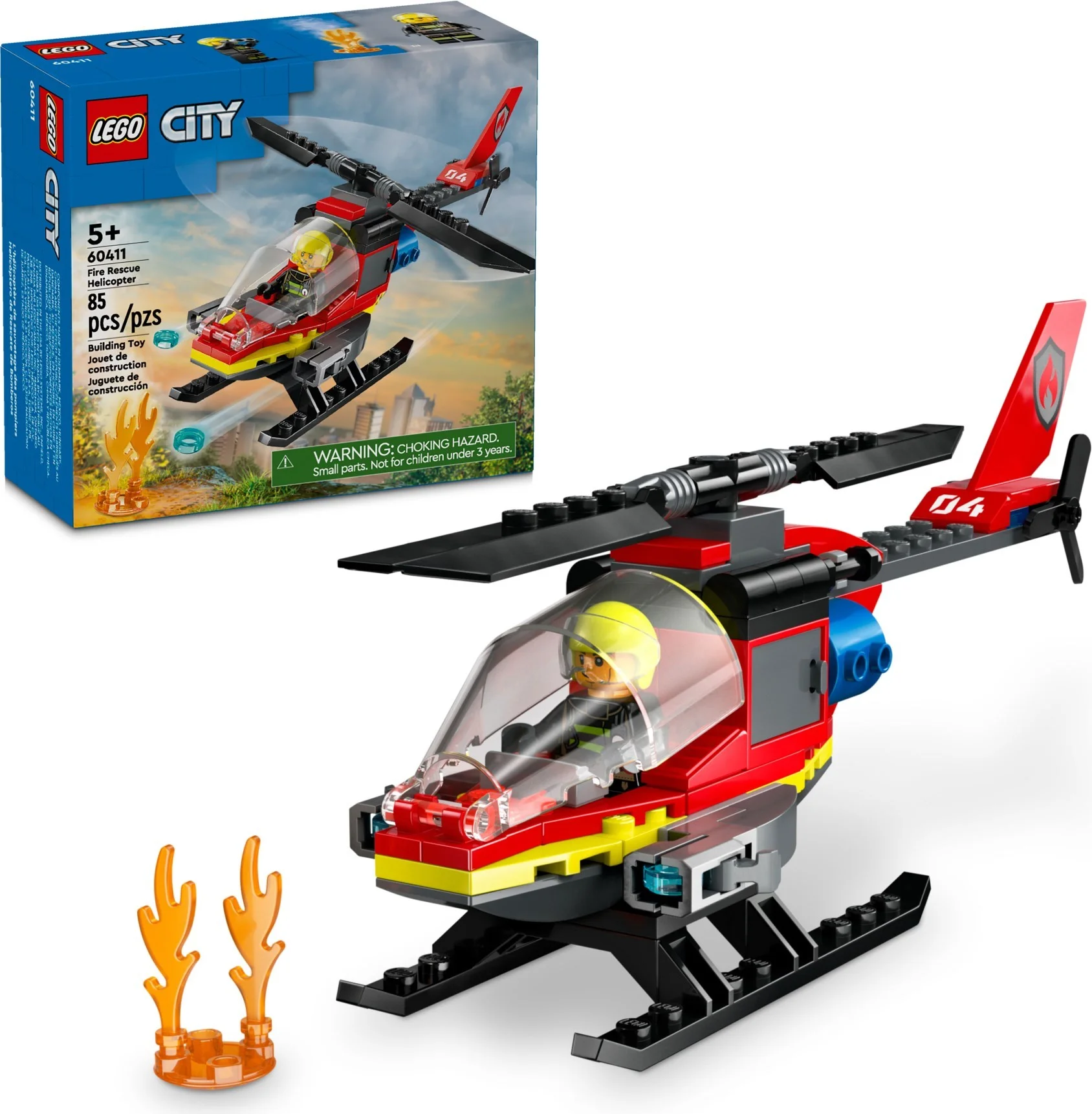 LEGO® 60411 City Strażacki Helikopter Ratunkowy