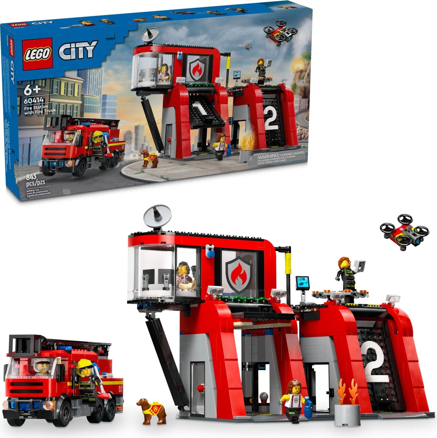 LEGO® 60414 Remiza strażacka z wozem strażackim - zdjęcie 2