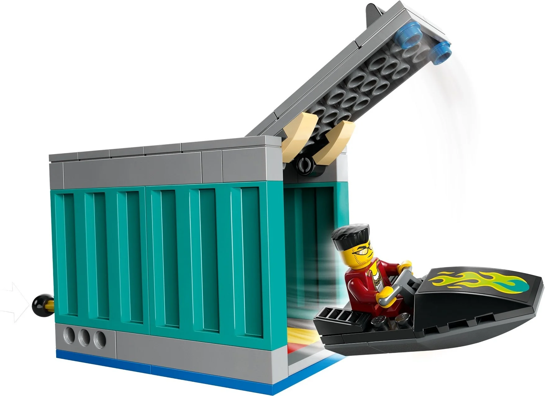 LEGO® 60417 Policyjna motorówka i kryjówka złodziejaszków Nowy - zdjęcie 4