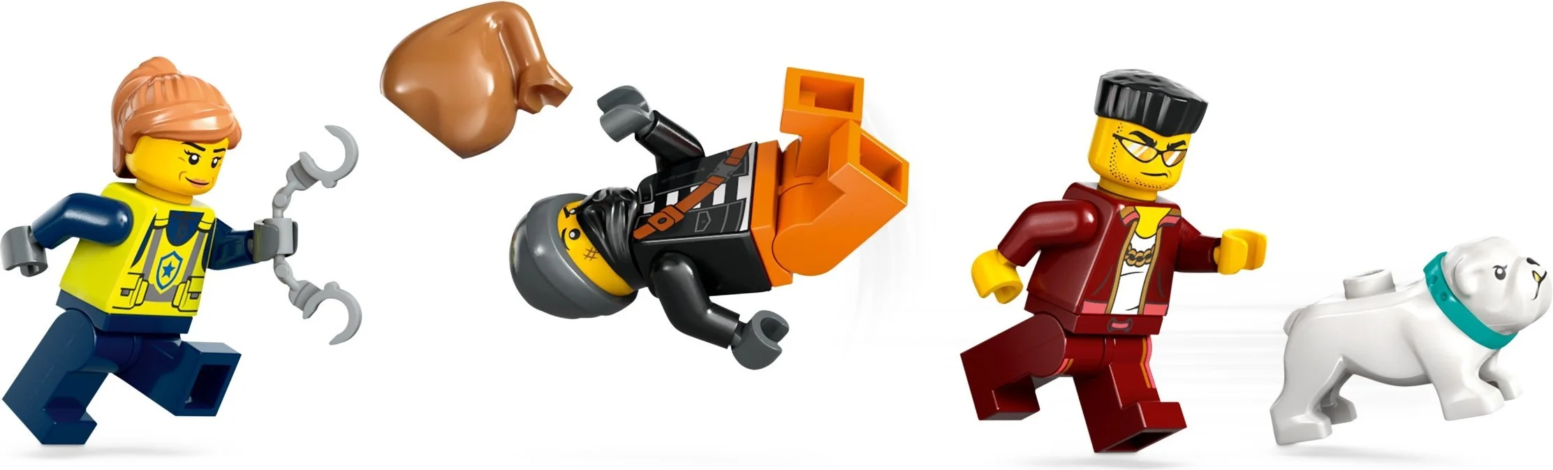 LEGO® 60417 Policyjna motorówka i kryjówka złodziejaszków Nowy - zdjęcie 6