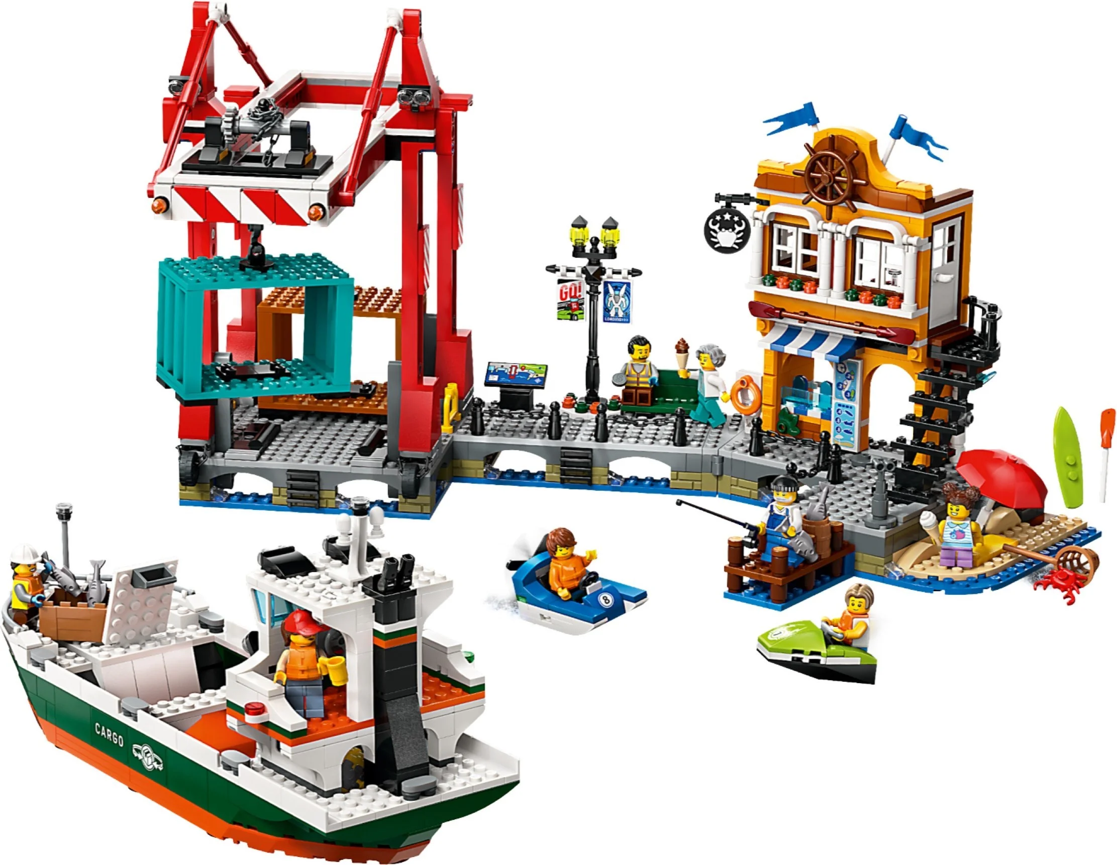 LEGO® 60422 Nadmorski port ze statkiem towarowym - zdjęcie 2