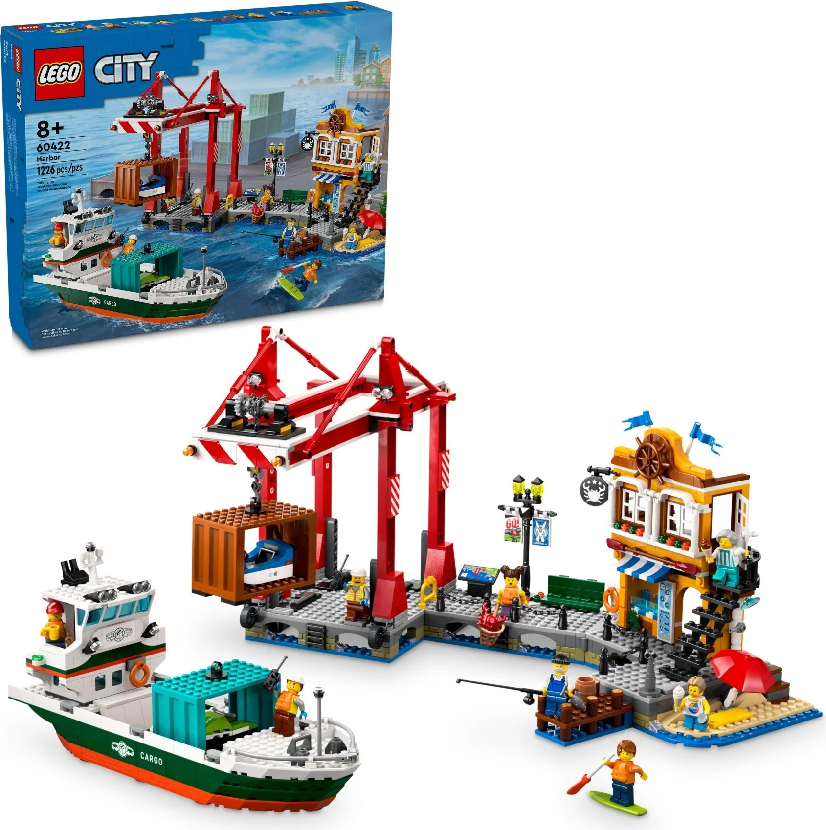 LEGO® 60422 Nadmorski port ze statkiem towarowym - zdjęcie 10