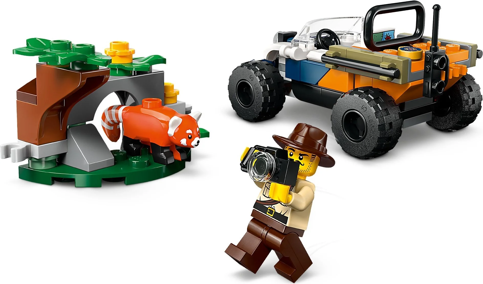 LEGO® 60424 Quad badacza dżungli z pandą czerwoną
