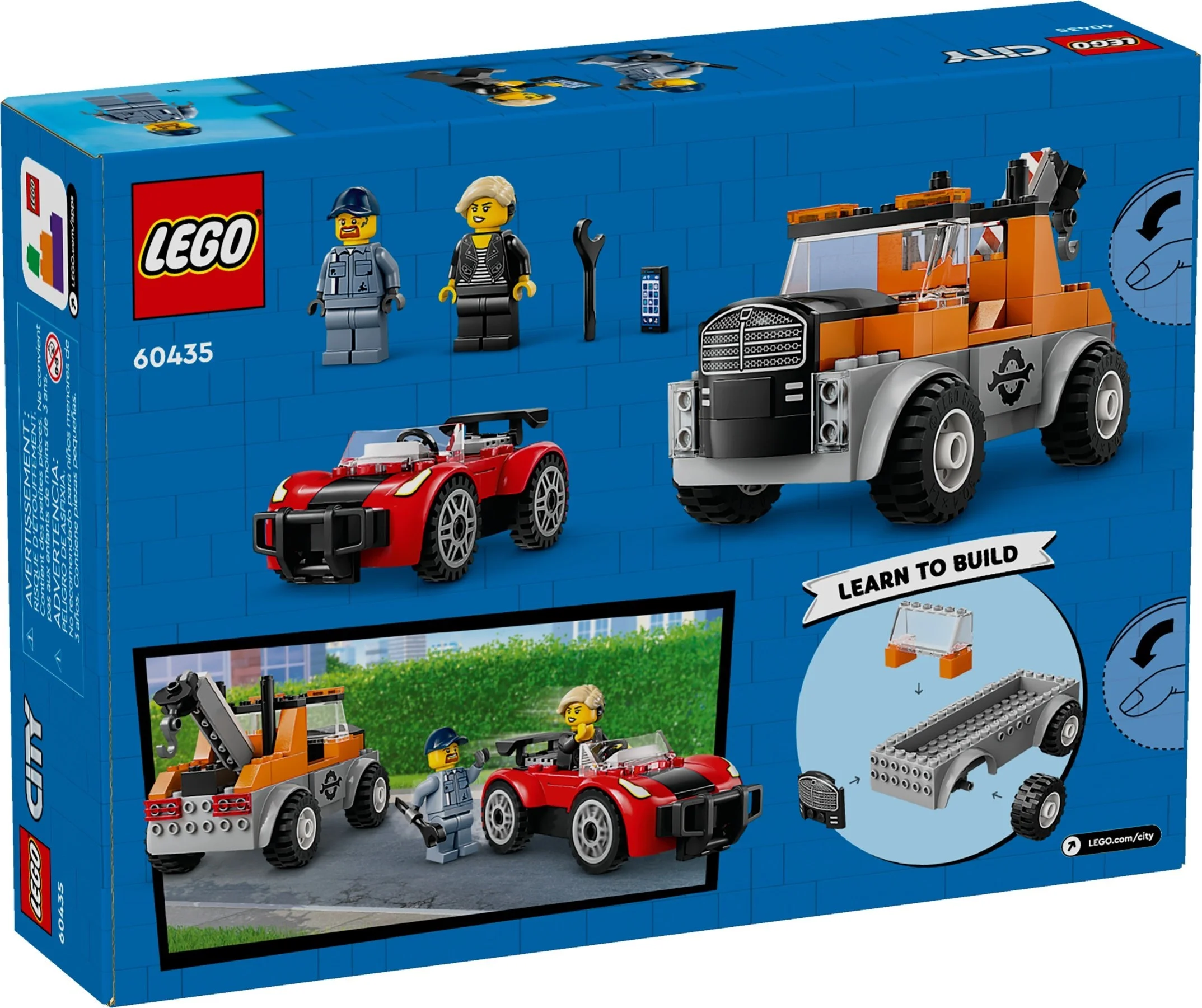 LEGO® 60435 City Samochód Pomocy Drogowej i Naprawa Sportowego Auta - zdjęcie 4