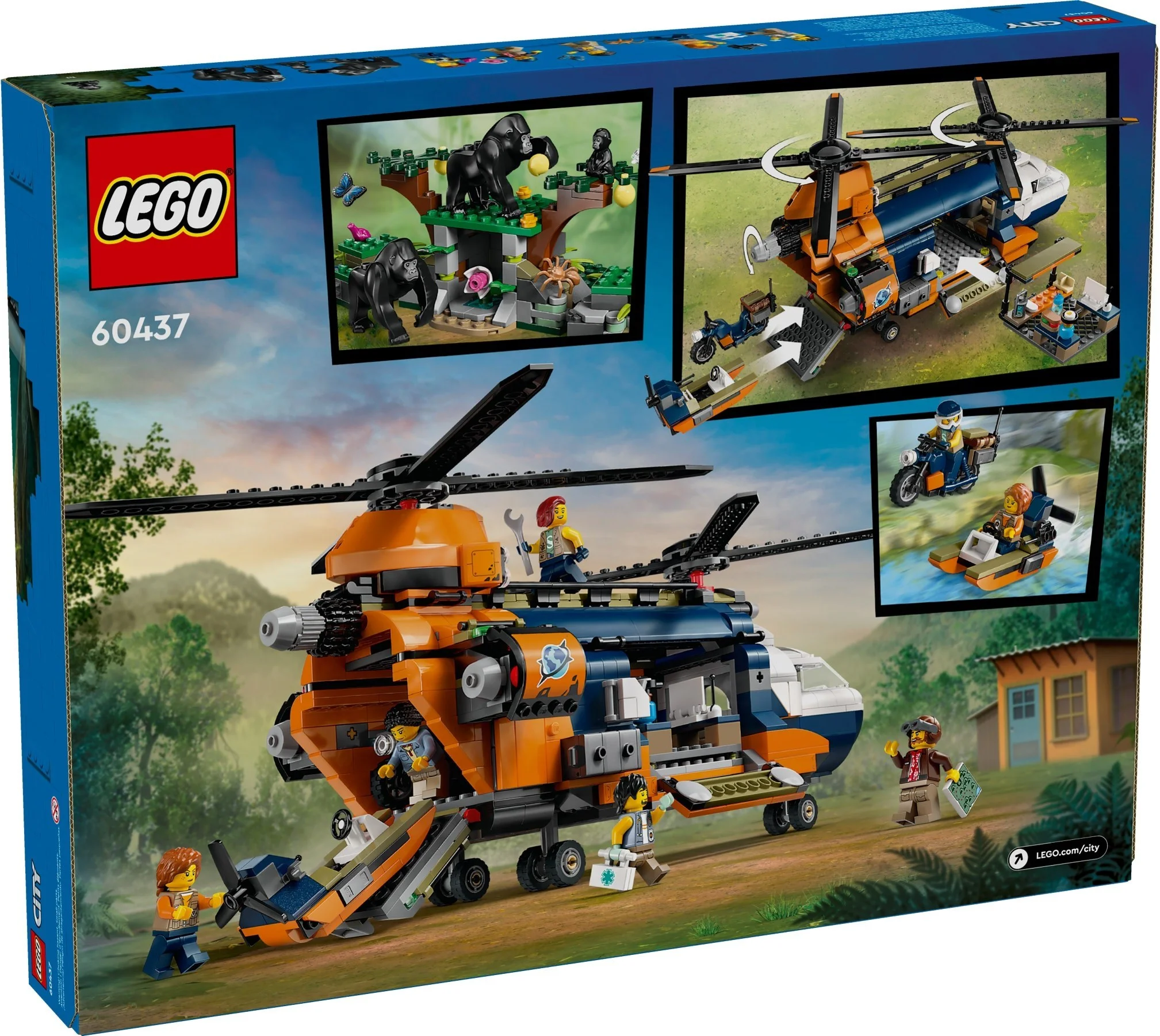 LEGO® 60437 Helikopter badaczy dżungli w bazie - zdjęcie 9