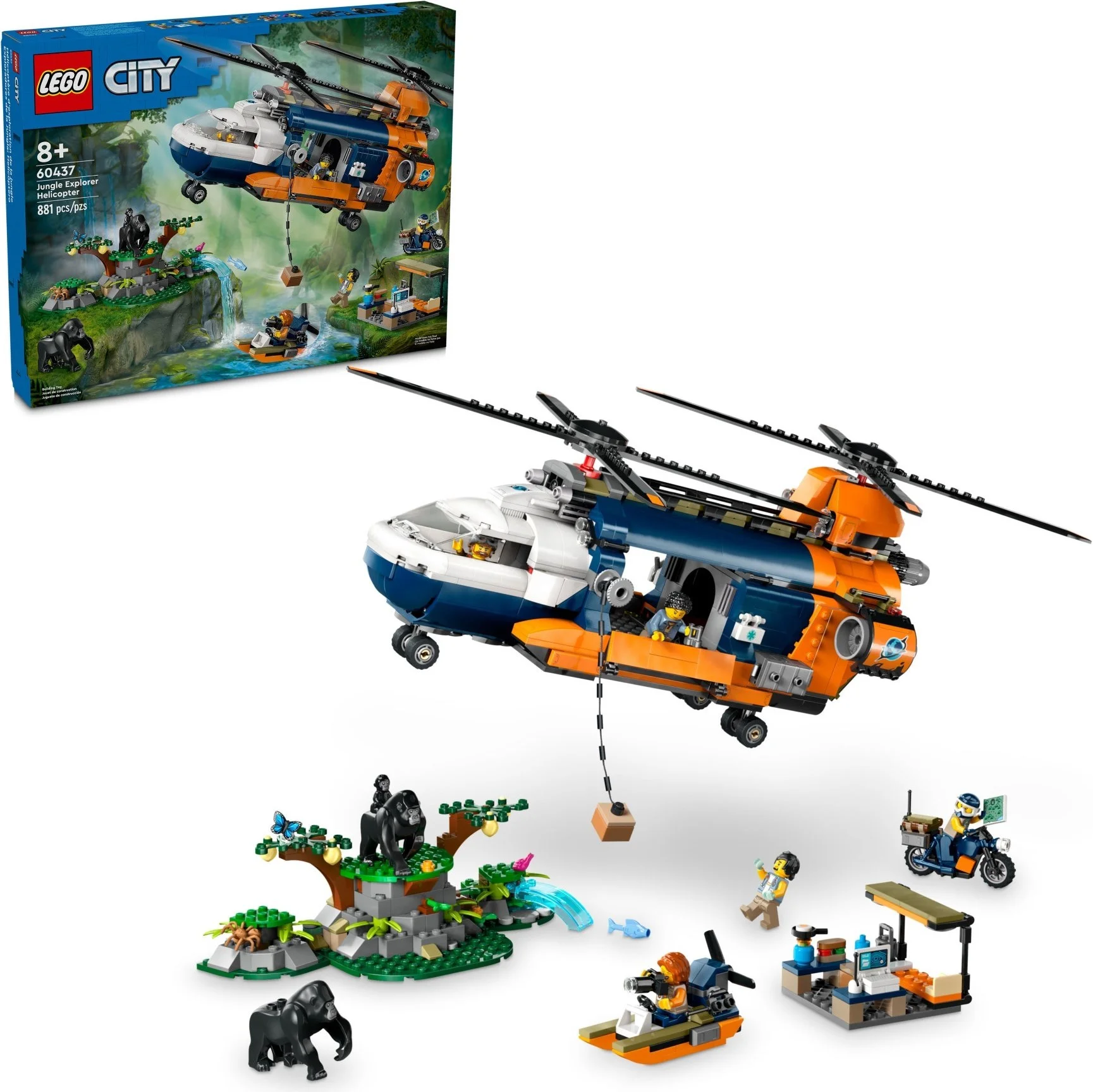 LEGO® 60437 Helikopter badaczy dżungli w bazie - zdjęcie 10