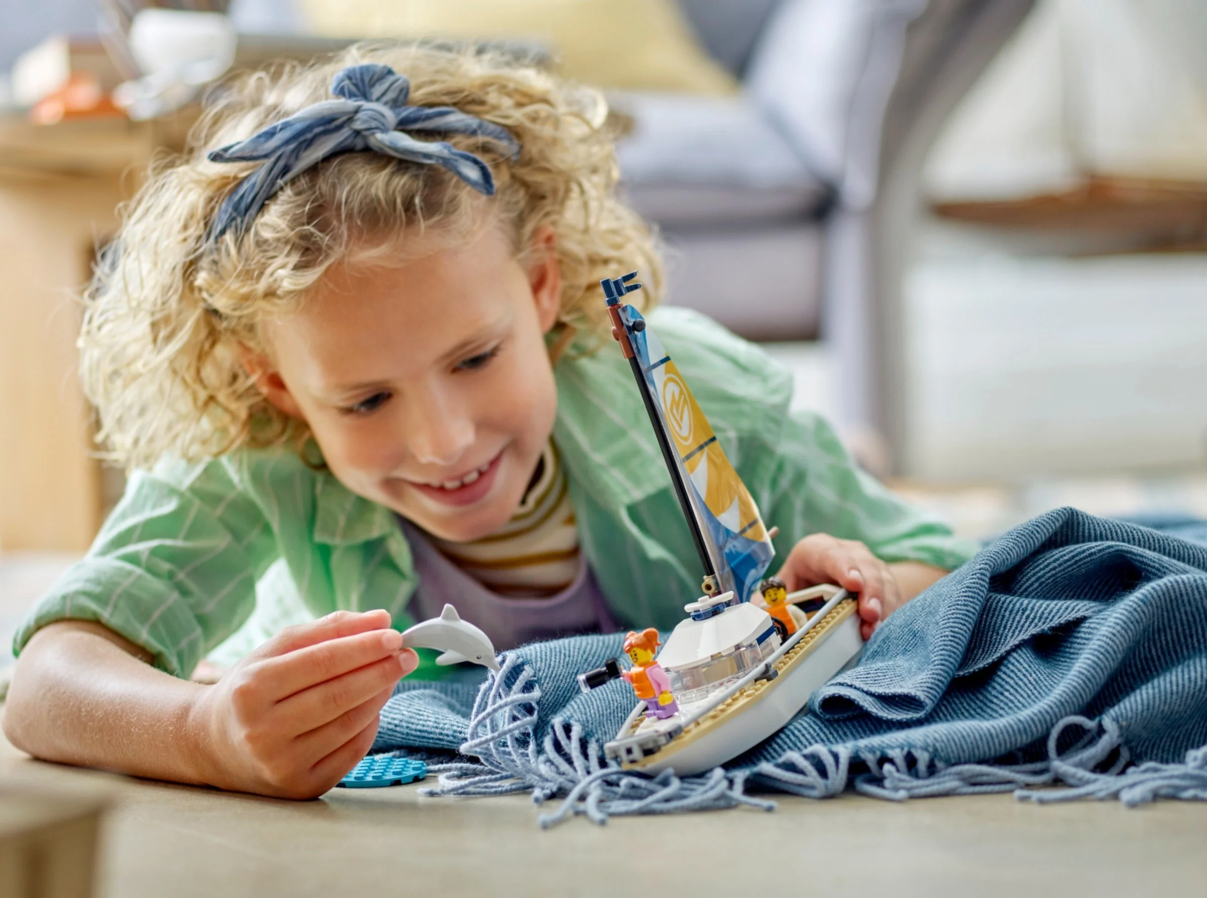 LEGO® 60438 Żaglówka Delfin Statek Łódka - zdjęcie 8