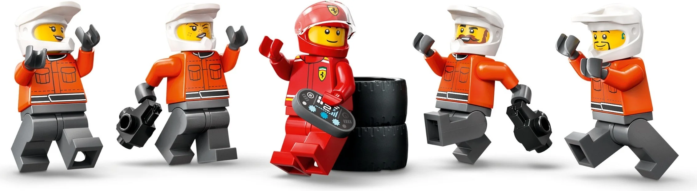 LEGO® 60443 F1 Pit stop i mechanicy z bolidem Ferrari - zdjęcie 4