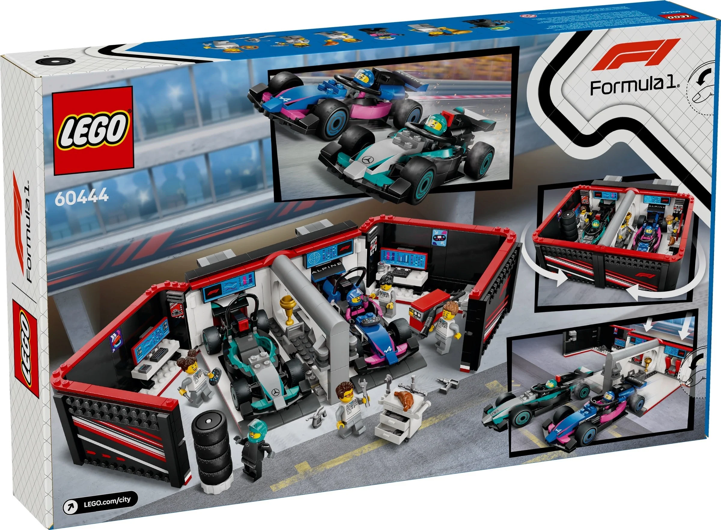 LEGO® 60444 F1 Garaż i bolidy Mercedes-AMG i Alpine - zdjęcie 2