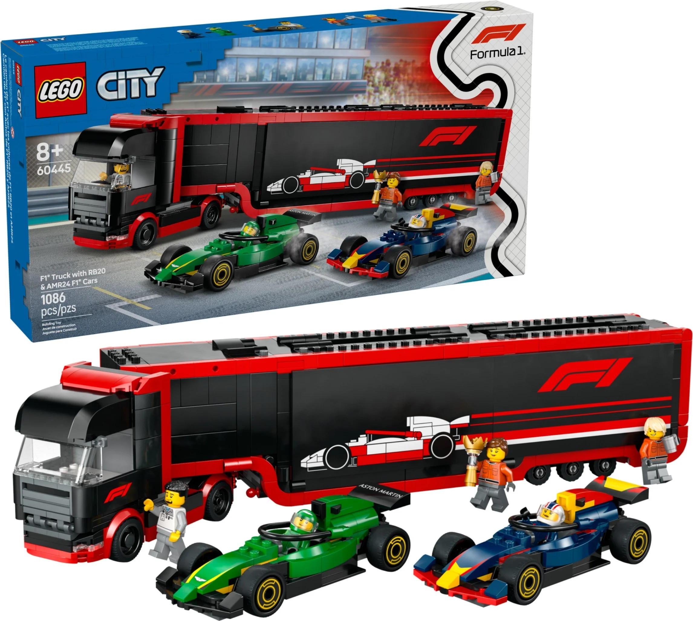 LEGO® 60445 F1 Ciężarówka z bolidami RB20 i AMR24 F1 - zdjęcie 3