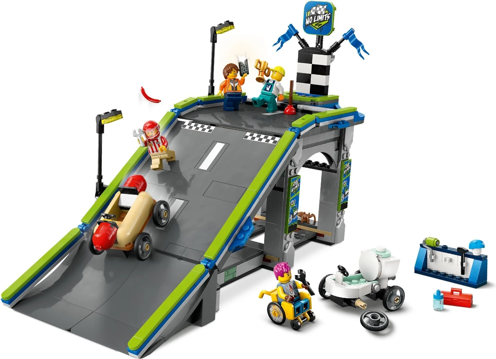 LEGO® 60460 Bez granic: tor z rampami dla wyścigówek - zdjęcie 8