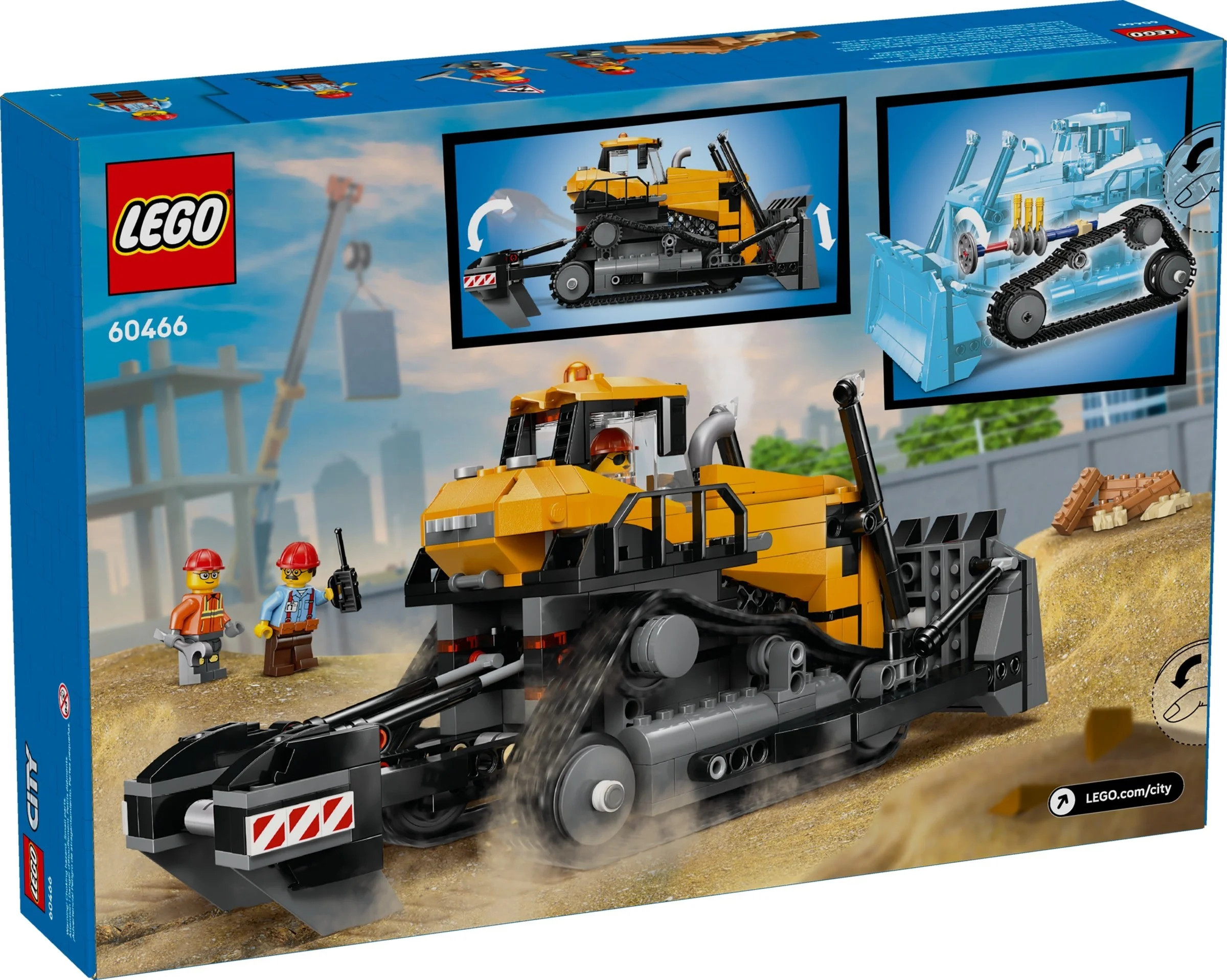 LEGO® 60466 Żółty buldożer z ładowarką - zdjęcie 2