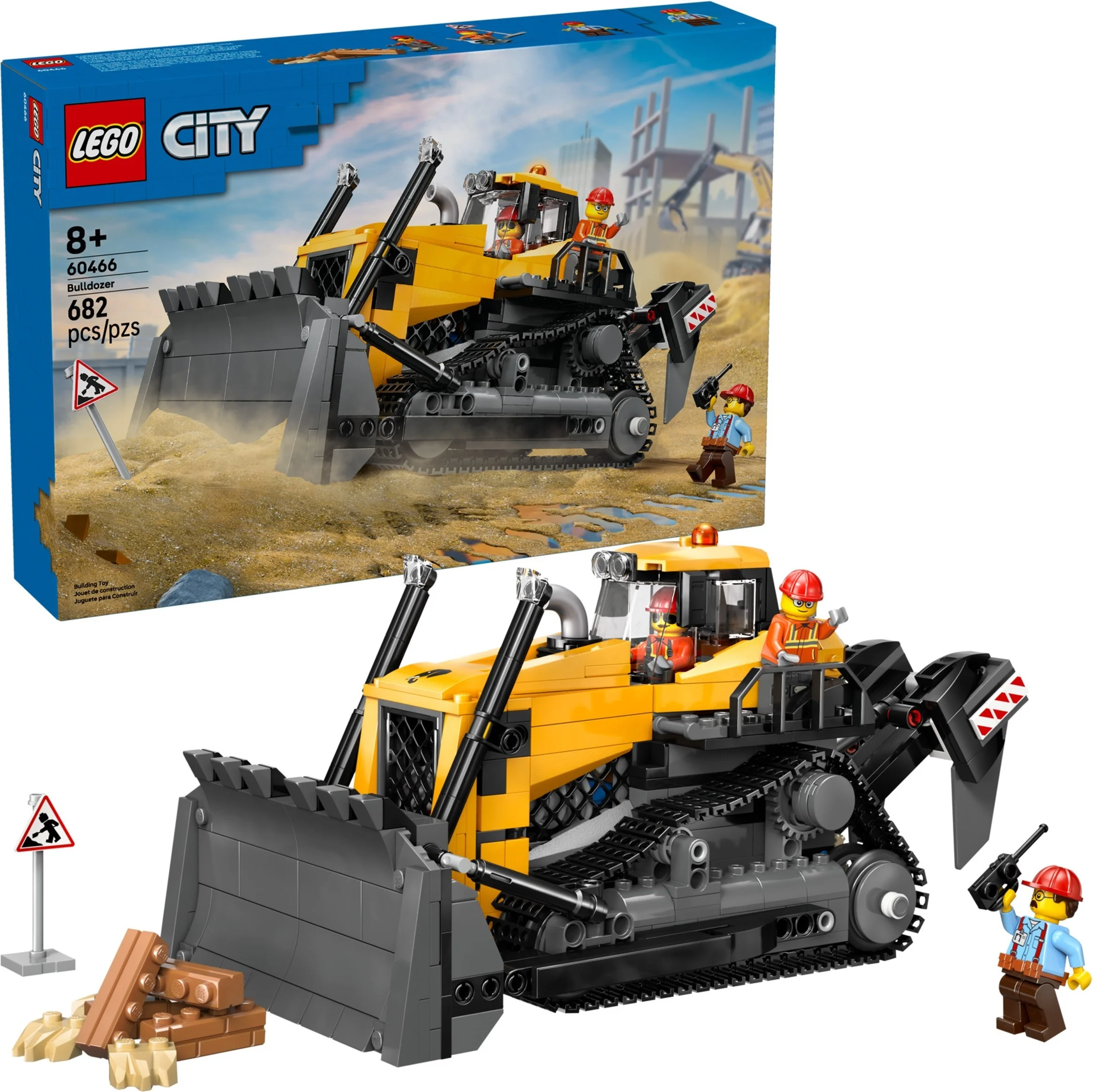 LEGO® 60466 Żółty buldożer z ładowarką - zdjęcie 3