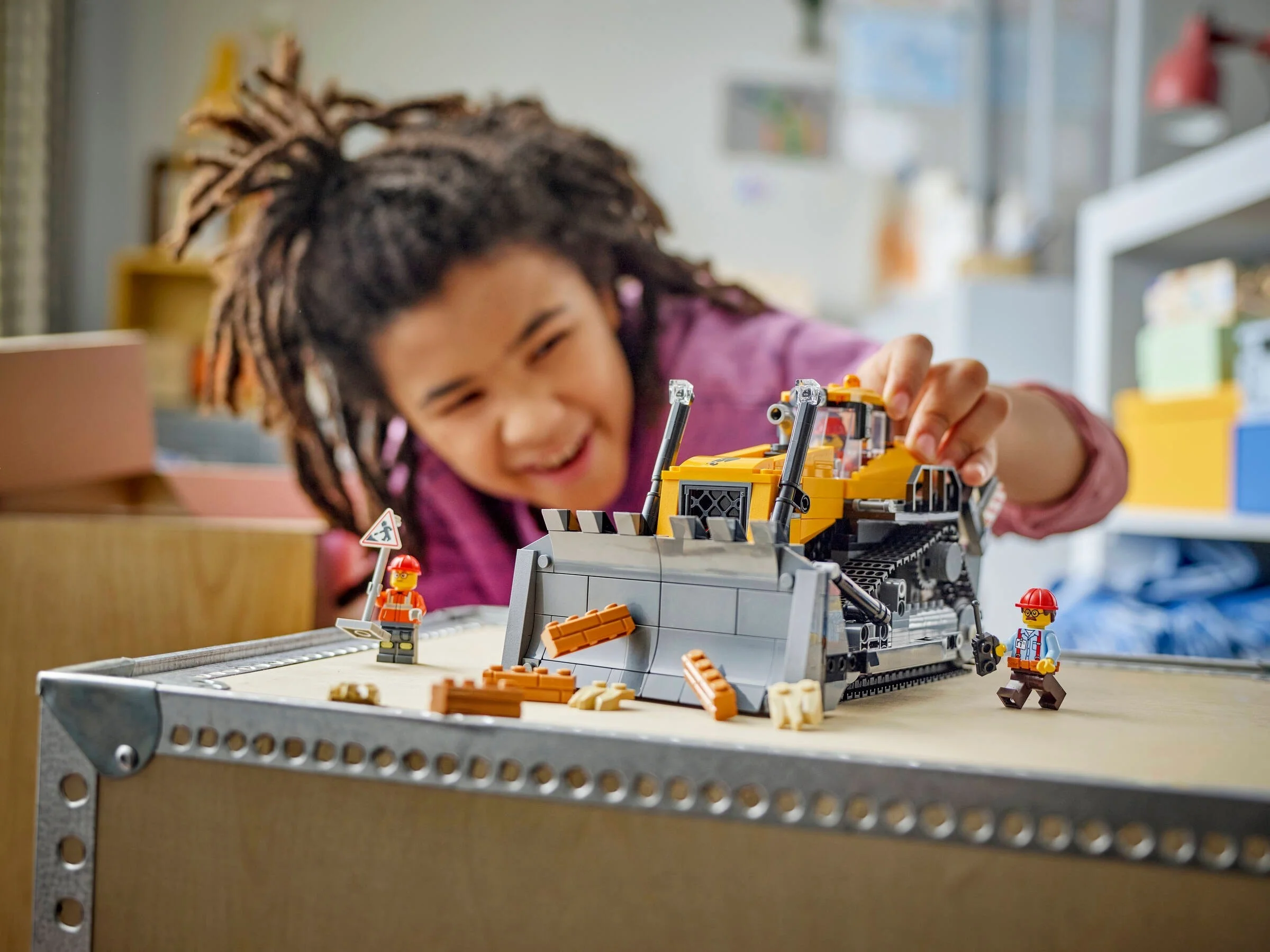 LEGO® 60466 Żółty buldożer z ładowarką - zdjęcie 6