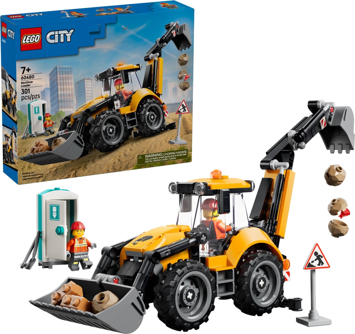 LEGO® 60480 Żółta koparko-ładowarka - zdjęcie 5