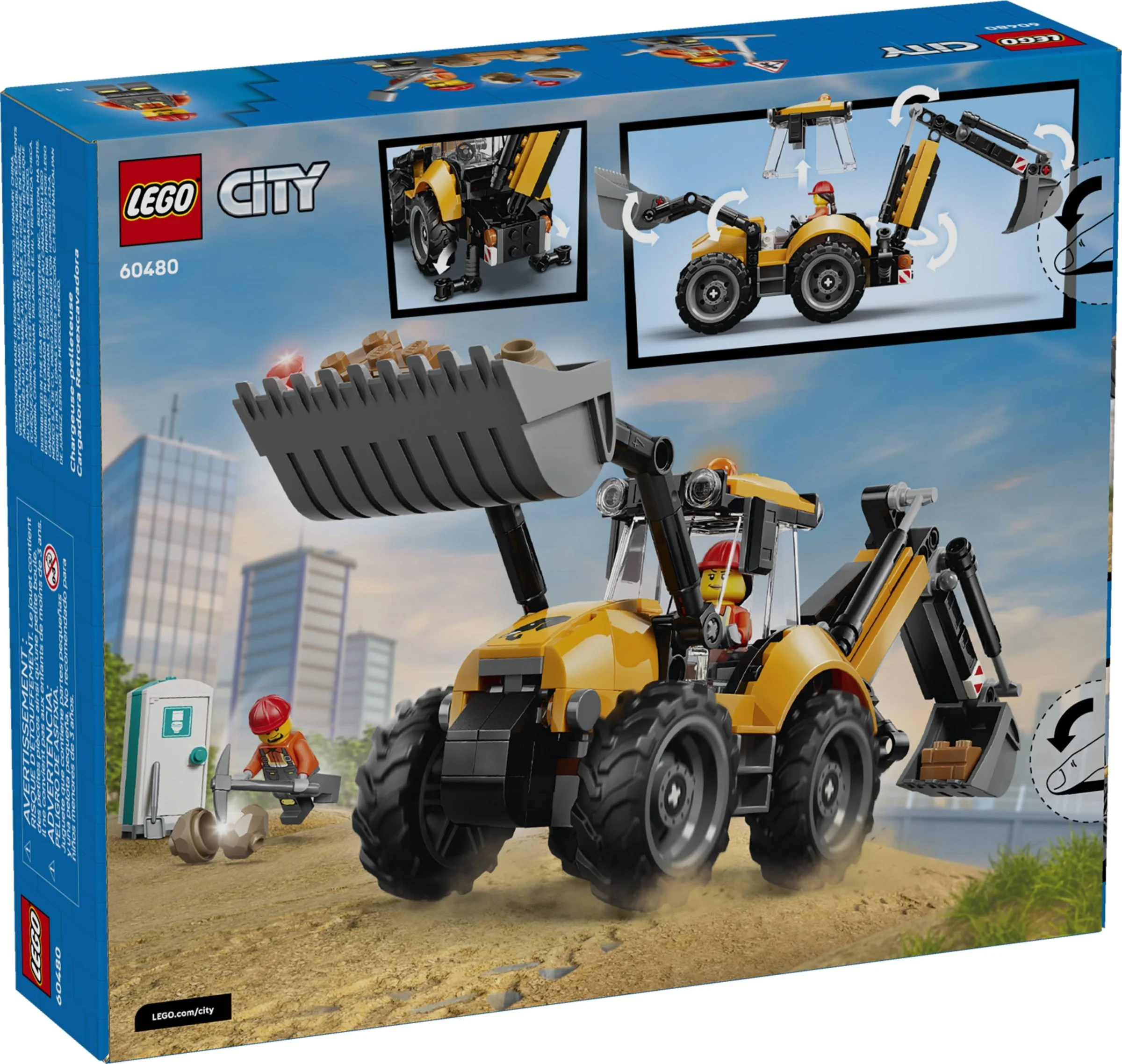 LEGO® 60480 Żółta koparko-ładowarka - zdjęcie 2