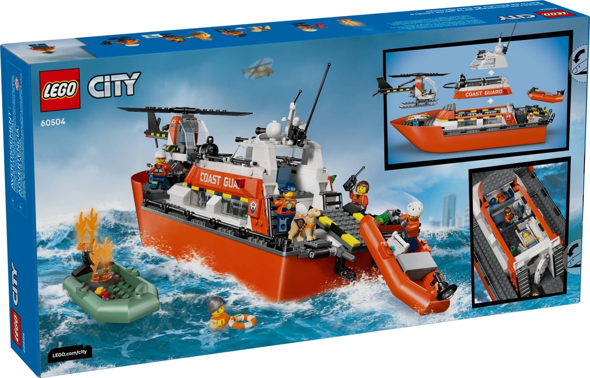LEGO® 60504 Łódź ratunkowa i helikopter straży przybrzeżnej - zdjęcie 4