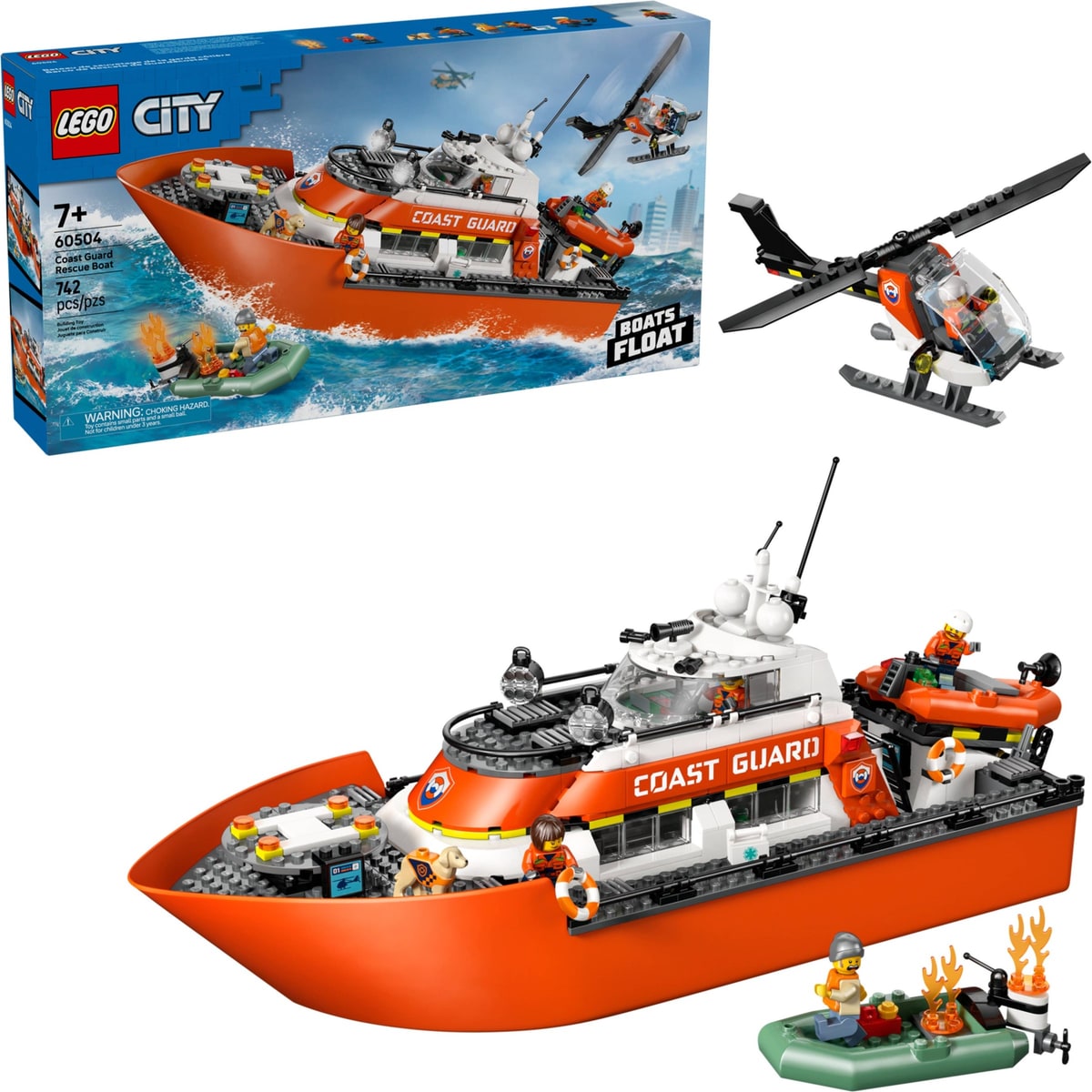 LEGO® 60504 Łódź ratunkowa i helikopter straży przybrzeżnej - zdjęcie 5